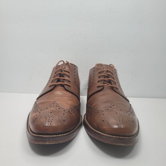 Cole Haan Grand OS Men's Brown Leather Wingtip Lace Up Oxfords US Size 10.5M - Picture 3 of 8